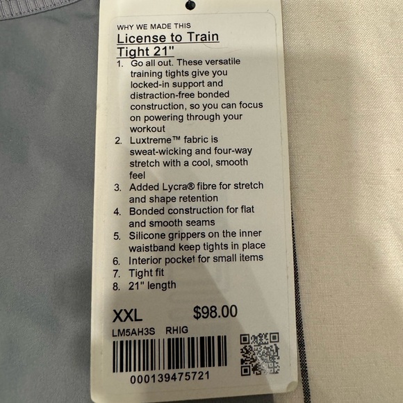 Lululemon License to Train tight 21inch - Picture 3 of 4
